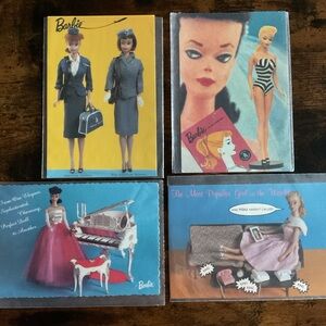 Vintage 1989 American Postcard Co. Mattel Barbie Postcards Set Of 4